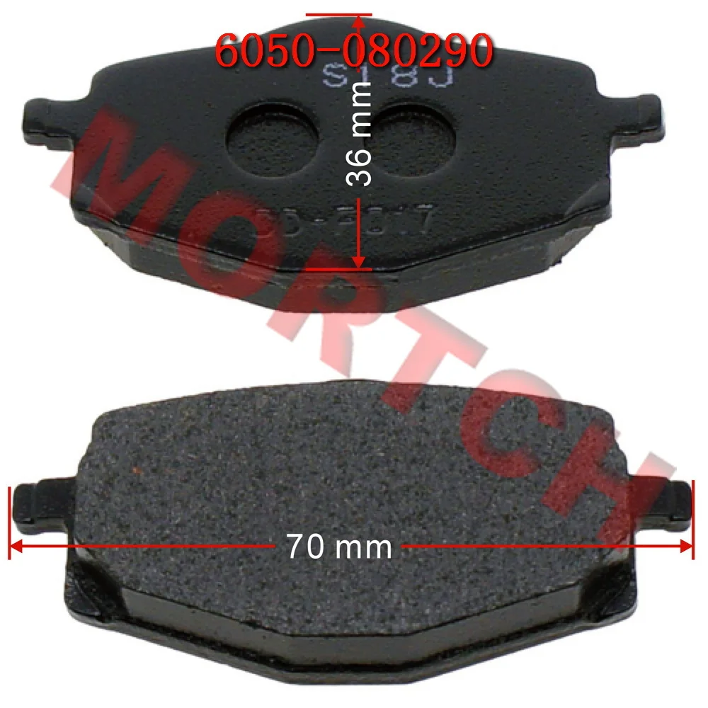 

Rear Brake Pad for CFmoto CF250 V3 V5 Motorcycle E-Charm Scooter Cruz 250 Auto 6050-080290 Yamaha YBR 125 DT 125 TDR 125 XT225