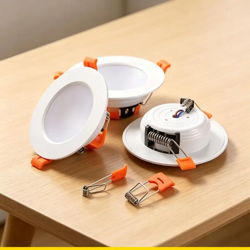 SZCH Plastic Panel Light Clamp 16mmx45mm Downlight Panel Lamp Spring Clip for Home