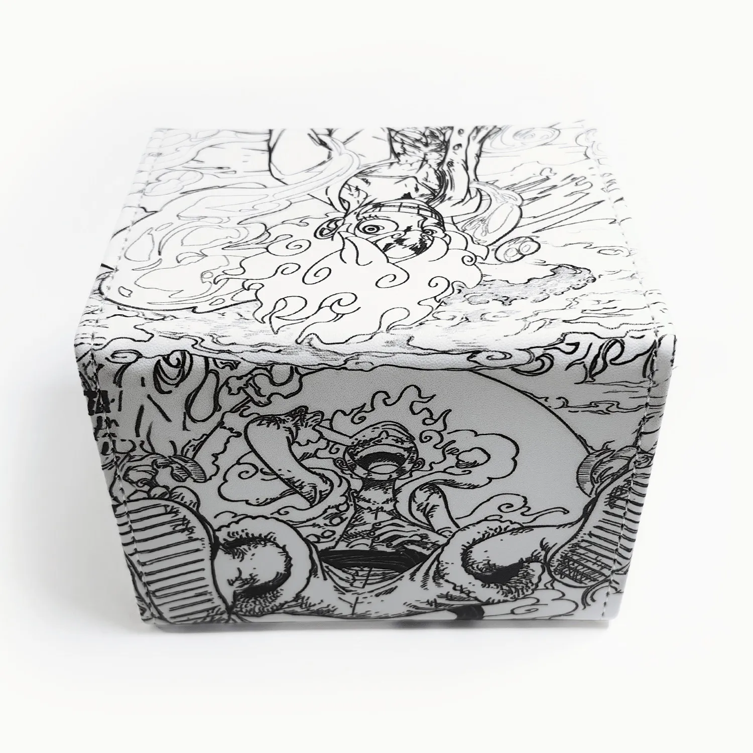 Monkey D Luffy Nika Trading Card Deck Box Pu Leather Storage Box For PTCG WS OPCG Holds Up To 100 + Trading Cards view 5