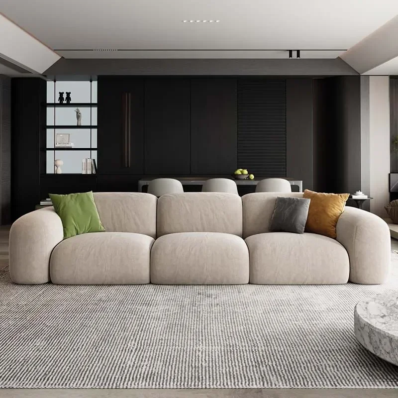 Modern Living Room Sofas Minimalist Sectional Puff Corner Sofa Comfortable Lounge Divano Soggiorno Di Lusso Luxury Furniture