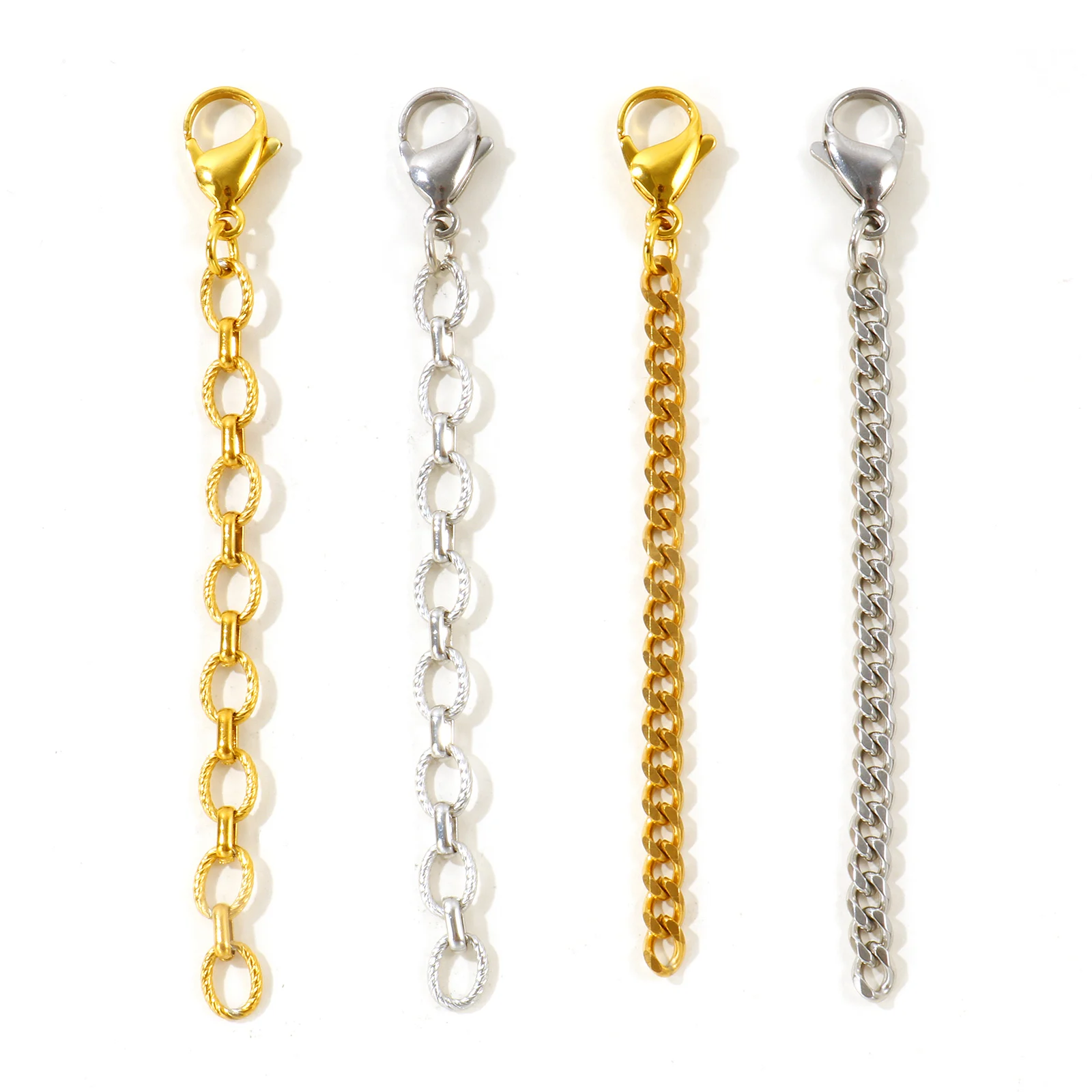2pcs 304 Stainless Steel Bikini Strap Clip On Charms Pendants For Beach Jewelry Making Wholesale Multicolor Link Chain Jewelry