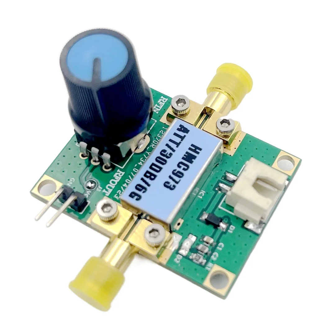 HMC973 Voltage Controlled Attenuator Gold-plated RF Board 6GHz Bandwidth 31dB Maximum Attenuation ALC Attenuator