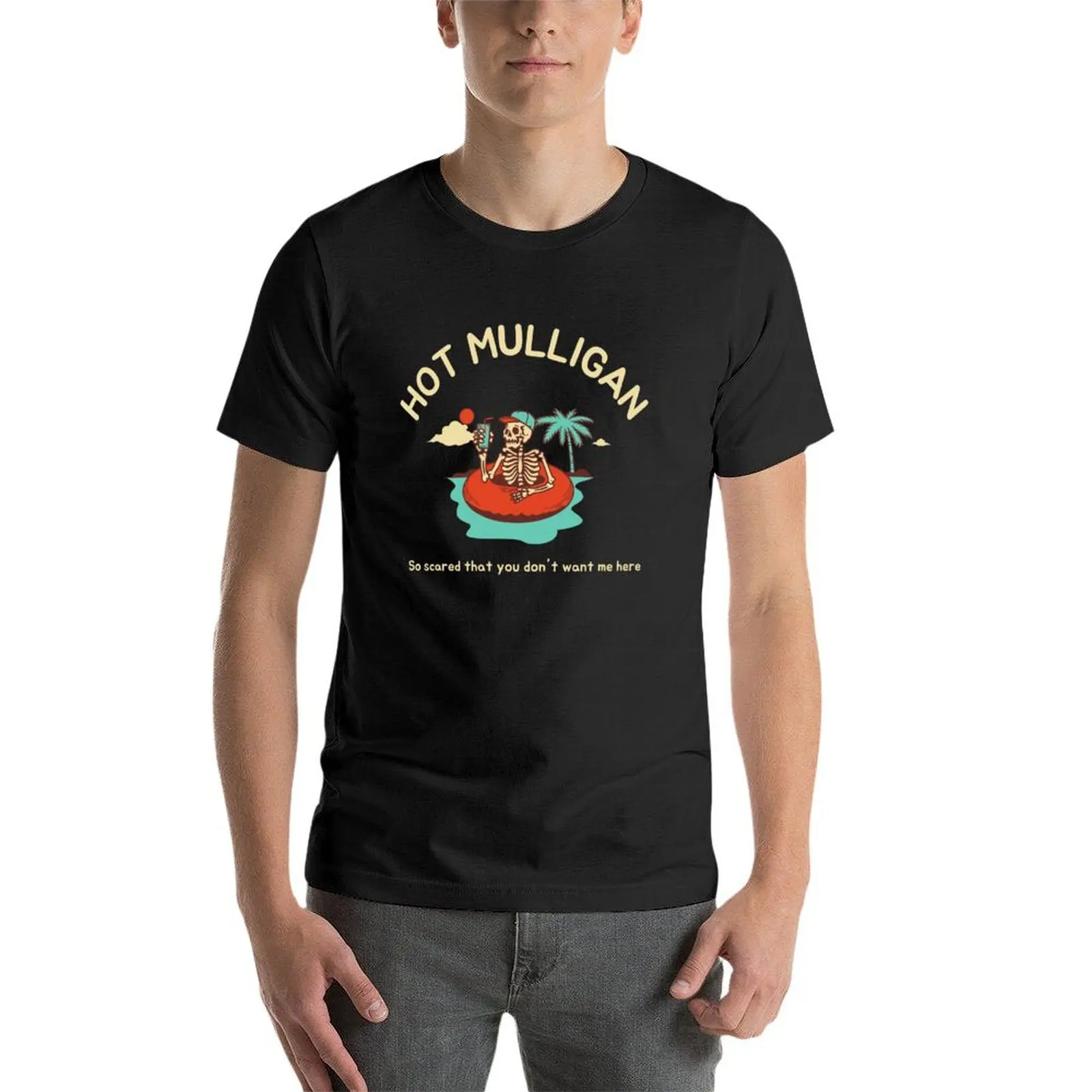 Heiße Mulligan Band T-Shirt Grafiken schwarze Jungen weiße Hippie Kleidung Herren schlichte T-Shirts