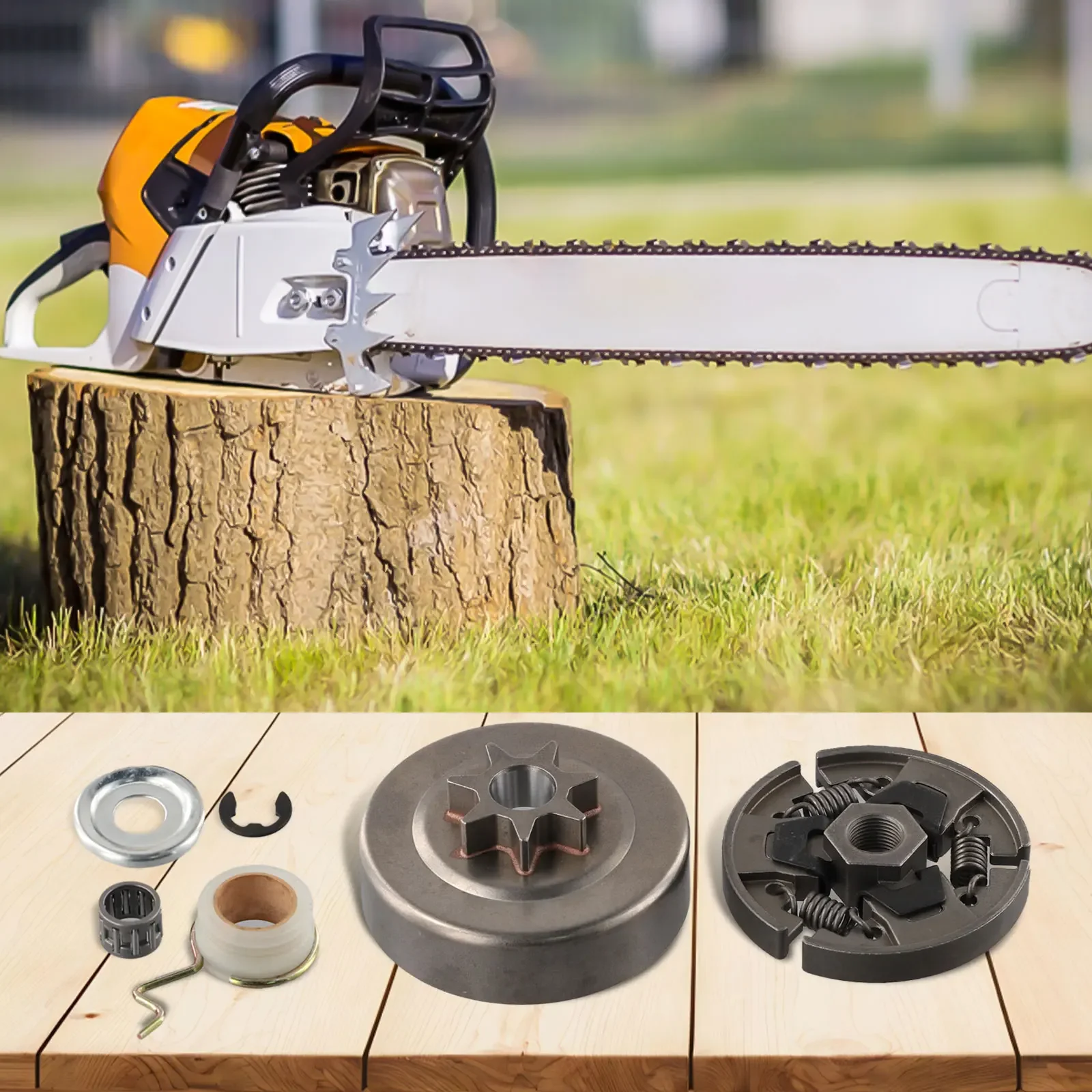 Replacement Sprocket Clutch Drum Kit For Stihl 018 023 025 MS170 MS180 MS210 MS230 MS250 Chainsaw Parts Accessories