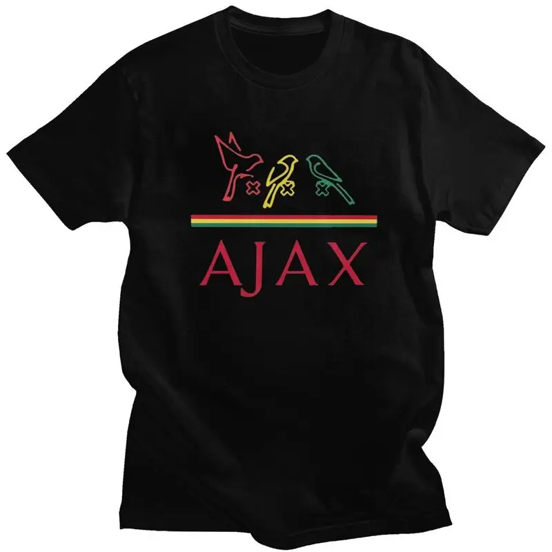 Custom Ajaxs Bobs Marley T Shirt Men 100% Cotton Tshirt Fashion Tee Short Sleeves Three Little Birds T-shirt Fitted Apparel