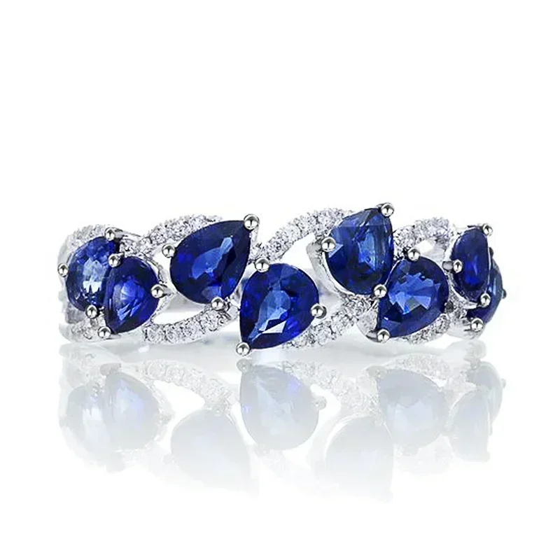 New Klein Water Drop Zirconia Ring for Women's Engagement Party Jewelry Fashion Design   Wedding Accessories Gift