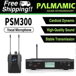 PSM300 IEM In Ear Monitor Wireless System Stage Stereo Audio Professional Metal Bodypack Receiver 566-590Mhz Studio DJ Equipment