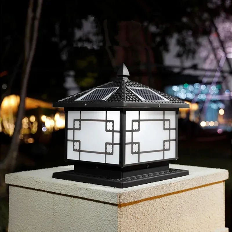 

GISELLE Post Lamp Открытый Винтаж Простой Черный Декор Столб Свет Светодиодный Водонепроницаемый IP65 для Домашнего Виллы Крыльцо Двор
