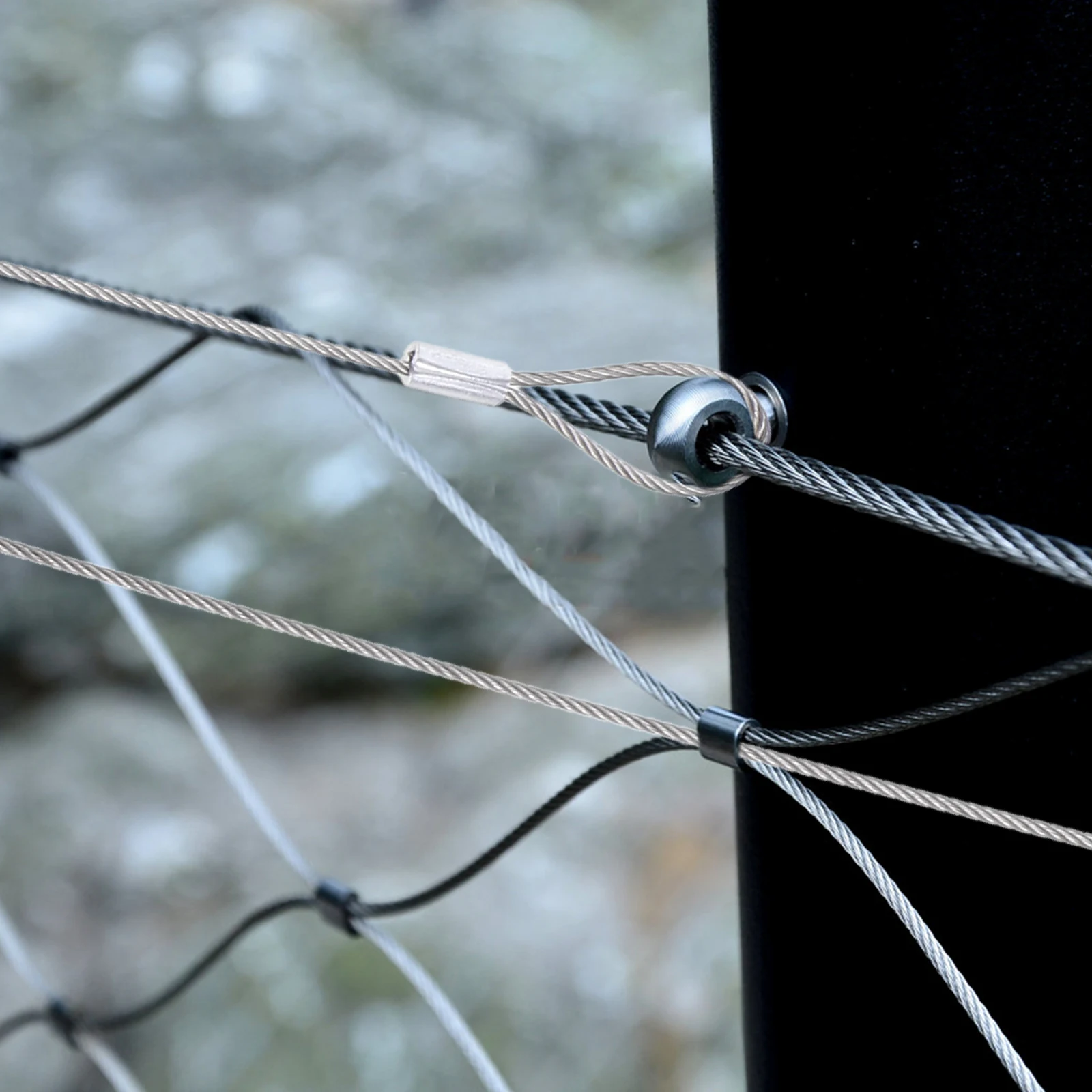 

10pcs Stainless Steel Wire Rope Keychain Double Loop Security Luggage Safety Cables Outdoor Heavy Duty Bike Chain Lock
