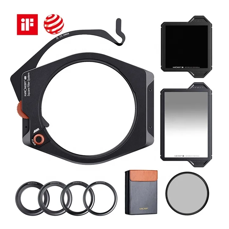 K&F Concept  Square Camera Filter Kit Metal Filter Holder Ring CPL ND GND Camera lens filter