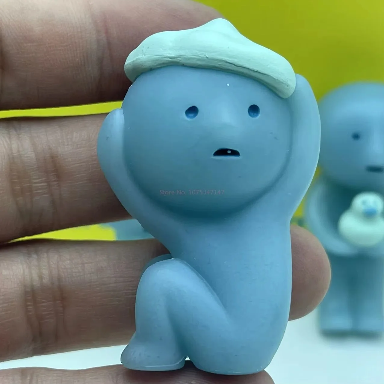 سوني الملاك Smiski حمام سلسلة صندوق أعمى الغامض لطيف توهج في الظلام الأخضر دمية عمل الشكل الكرتون سطح المكتب هدية عيد ميلاد لعبة #3