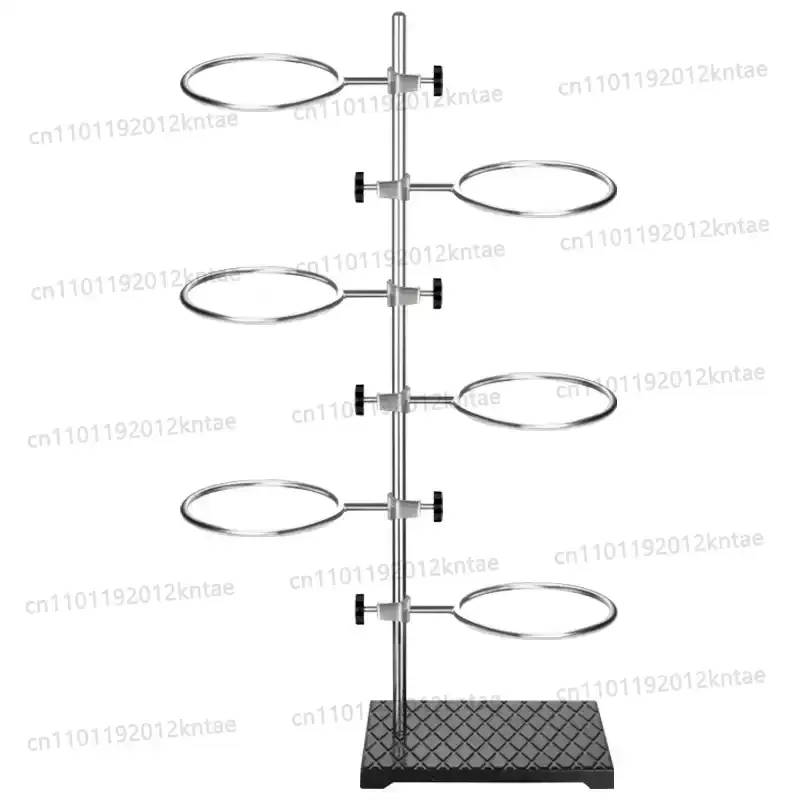 Stainless steel flower stand square base bracket cross clamp iron ring multifunctional experiment equipment 60cm/80cm