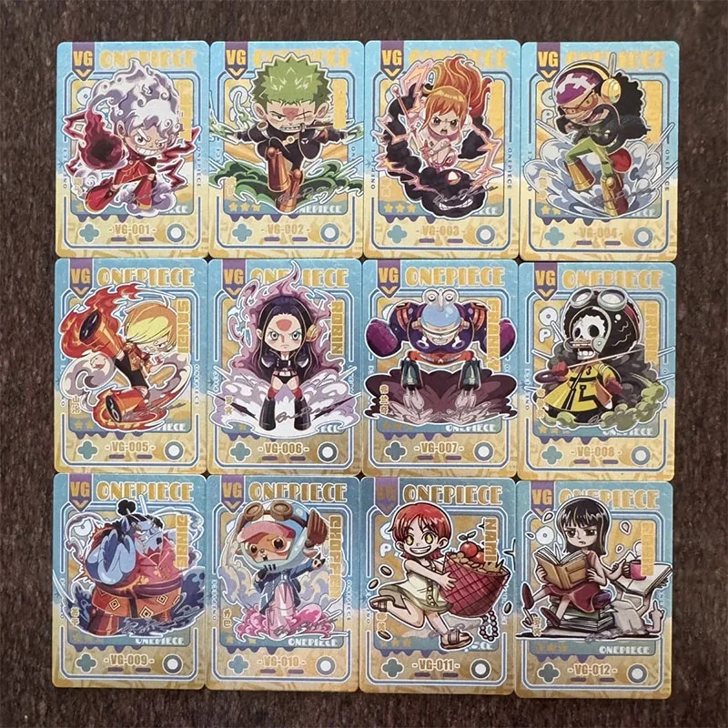 Milai Anime One Piece SSR VG DP DFC Set of Cards Luffy Sanji Zoro Robin Nami Collection Cards Christmas Birthday Gifts Toys