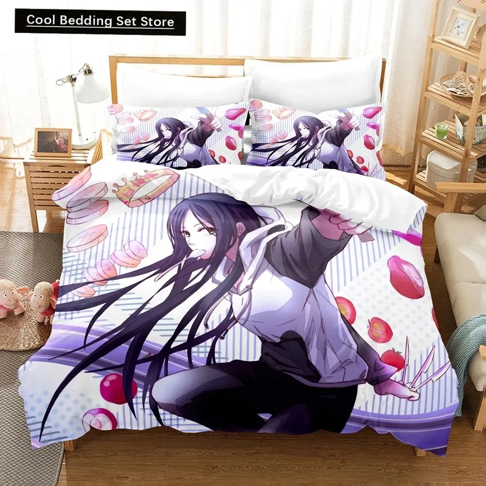 Anime The Outcast Under One Person Bedding Set,Duvet Cover Bed Set Quilt Cover Pillowcase,King Queen Twin Size Boys Girls Adults