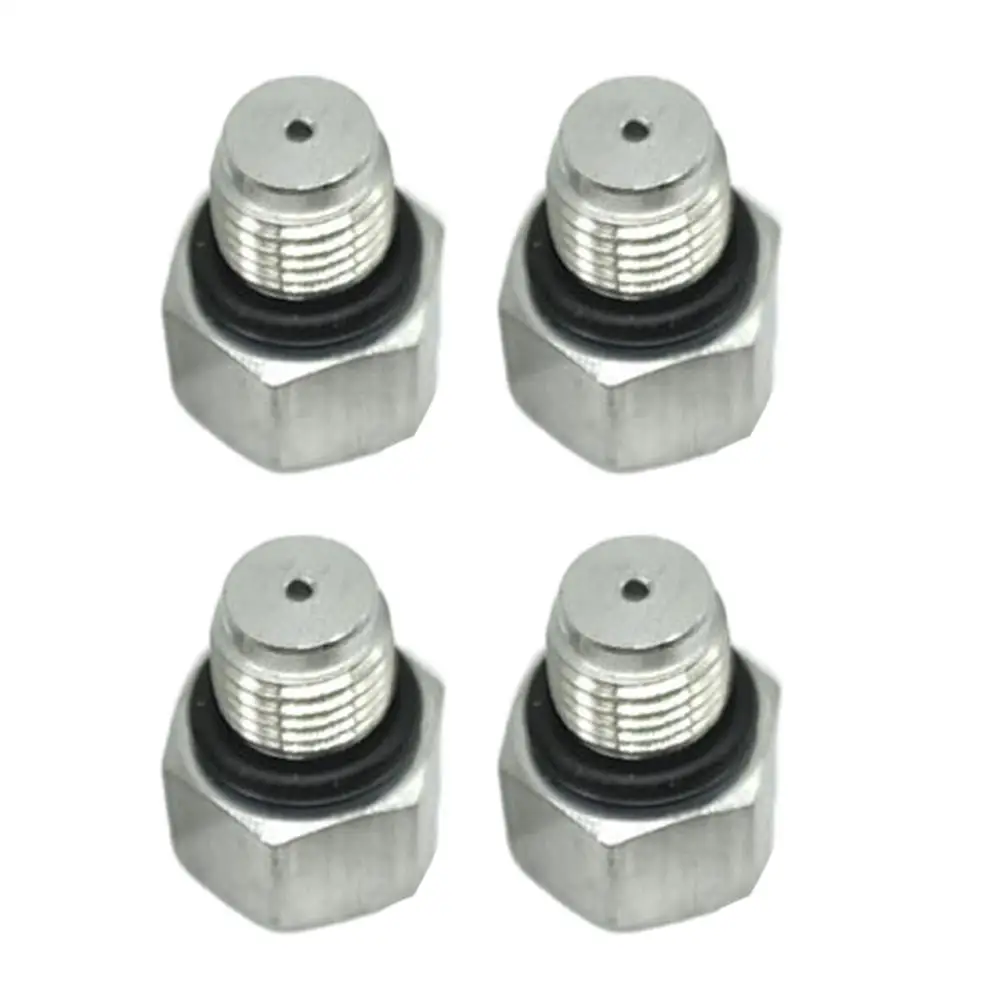 4pcs Automotive Air Conditioning Compressor Pressure Relief Set Aluminum Alloy Auto Pressure Relief Exhaust