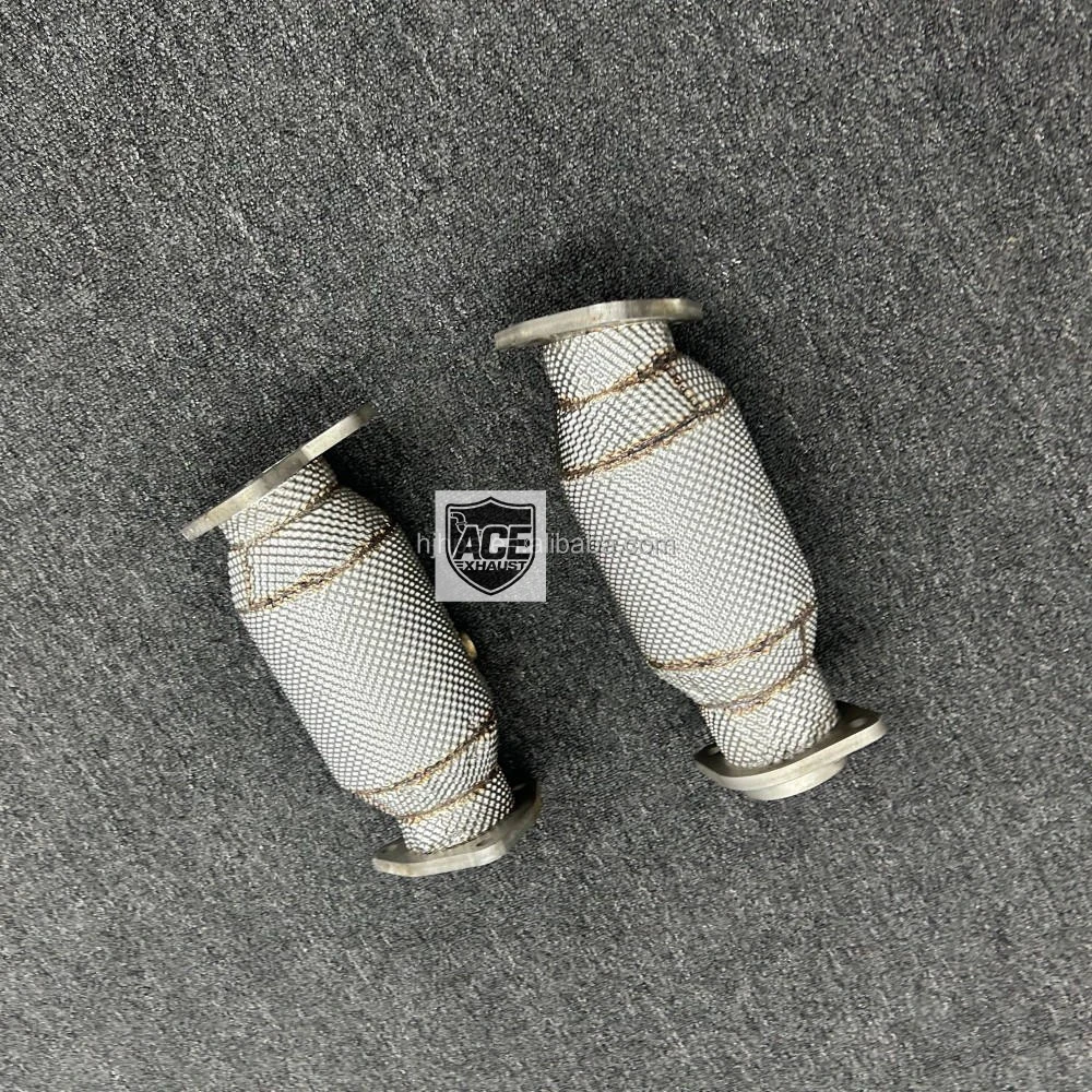 Auspuff-Downpipe mit Hochleistungskatalysator aus 304 Edelstahl, geeignet für Chevrolet Corvette C8 6.2 V8 – Detail 8
