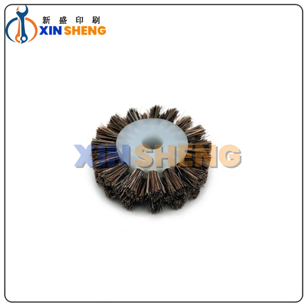 Best Quality Paper Pressure Brush Wheel With Bearing For KBA 105 104 142 Paper Delivery Roller White Black Color