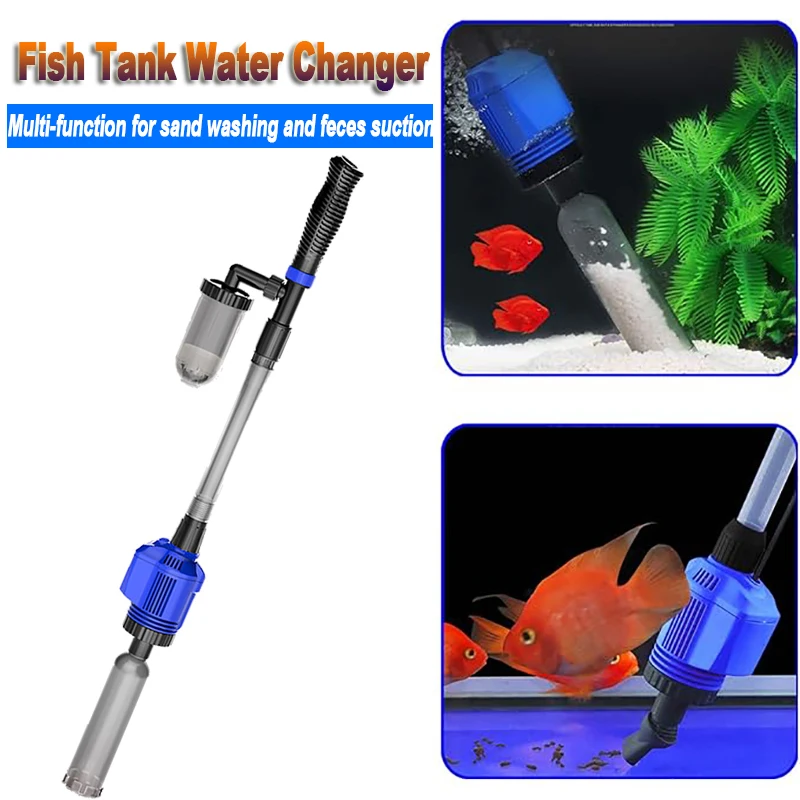 

Aquarium Electric Sand Washer Vacuum Gravel Water Change Aquarium Fish Poop Cleaning Tools Filter Accessories Aquarium Tools