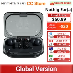 Global Version Nothing Ear (a) Bluetooth Earphone 45dB Active Noise Cancelling ANC Dynamic 42.5 hrs listening with AAC SBC LDAC