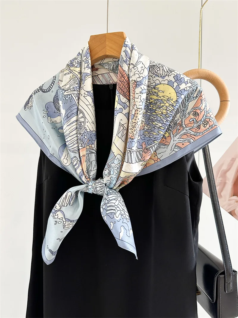 12MM Satin Silk Scarf Women 90 - Travel Accessories Gifts For Women review and price