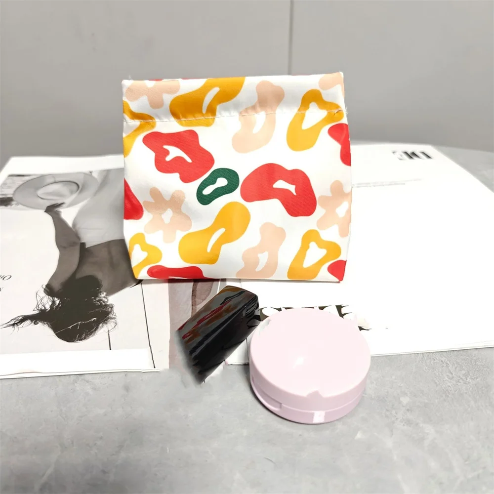 

Colorful Printed Wallet Mini Portable Coin Purse Automatic Closing Shrapnel Lipstick Key Storage Bag Fashion Earphone Organizer