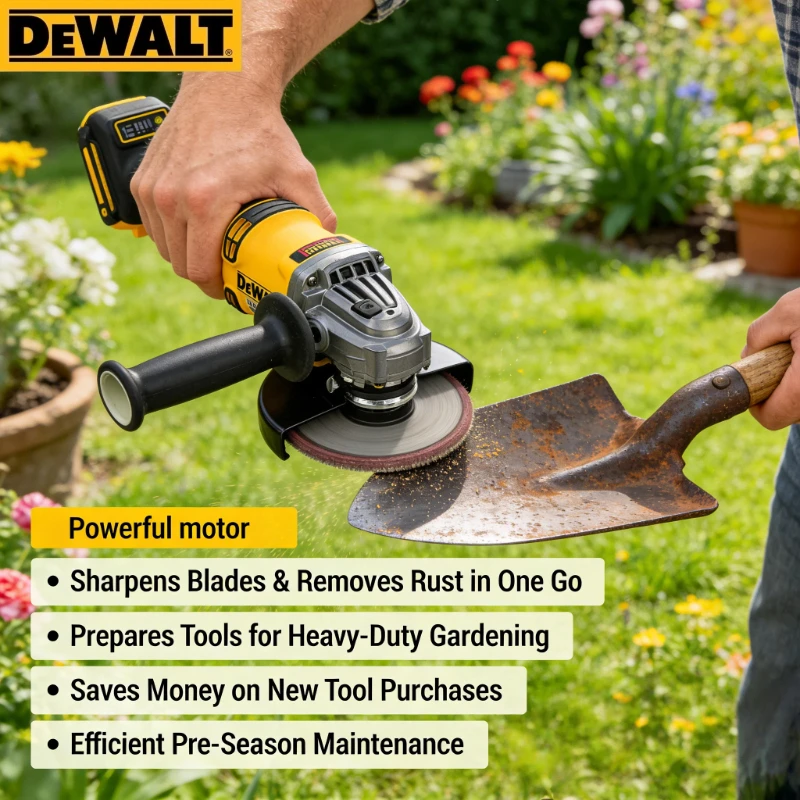 DEWALT DCG414 Brushless Cordless Grinder (125mm): Multi-Purp