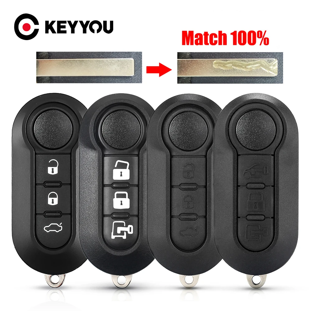 

KEYYOU With Cutting Service Car Key Shell For Fiat 500 Panda Punto Bravo Stilo Ducato Citroen Jumper Peugeot Boxer SIP22