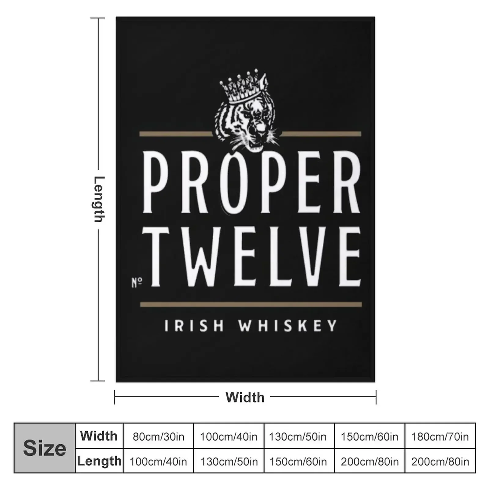 Proper 12 Proper Twelve Irish Whiskey Throw Blanket anime Multi-Purpose Blankets