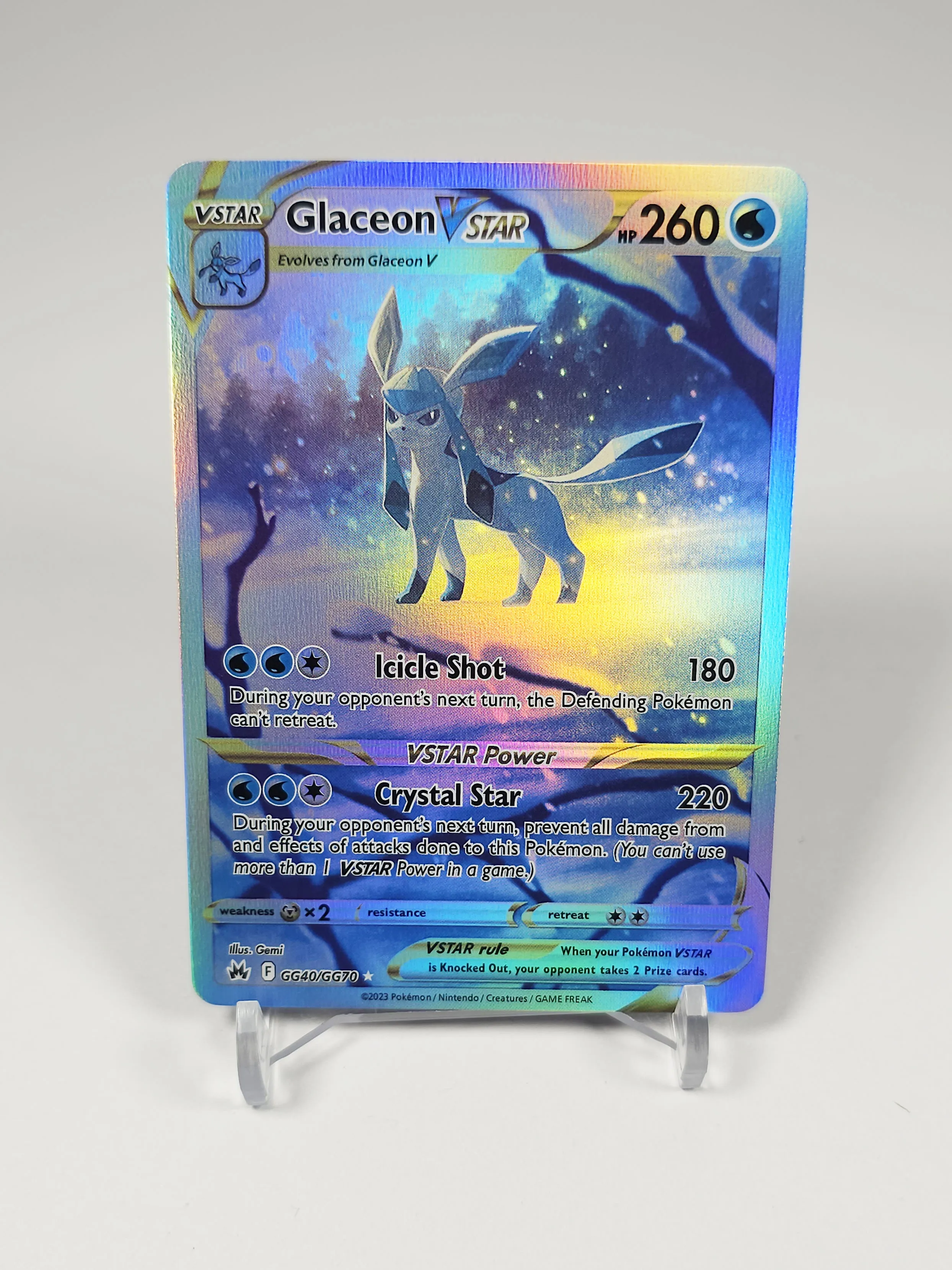 PKM Proxy Crown Zenith VSTAR Holo Arceus Giratina Mewtwo Glaceon Darkrai  Hisuian  Entei  PTCG Proxy Cards