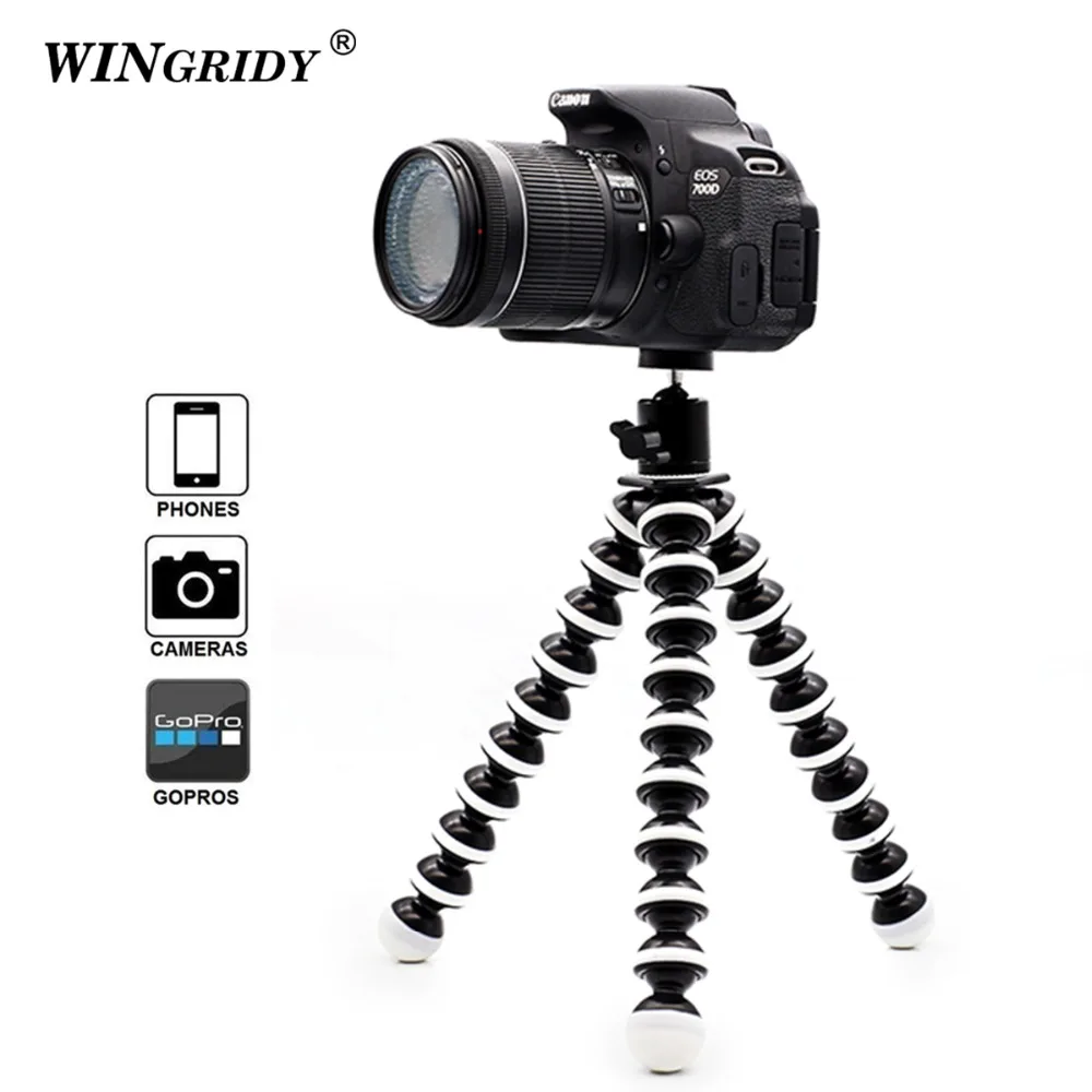 

Octopus Flexible Tripod Big Size L Tripod 24cm Stand Gorillapod for Mobile Phone DSLR Camera Table Desk Mini Tripod