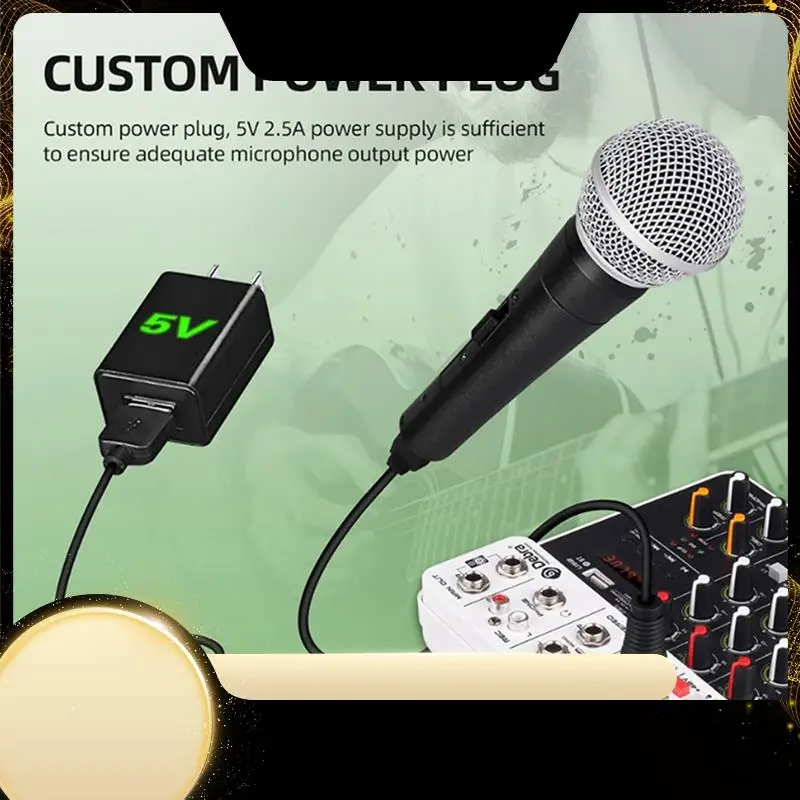 

Аудиоинтерфейс Debra V4 Микшерная консоль Bluetooth USB Запись ПК 48 В Фантомная задержка 4 канала USB Аудиомикшер Вилка европейского стандарта 1 КОМПЛЕКТ