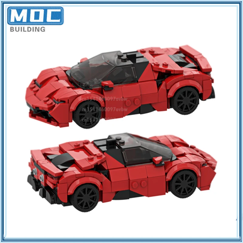 Racing Car Roadster MOC Building Blocks Hypercar Bundle Sport Model Classic Technology Bricks Display Collection Toys Gifts