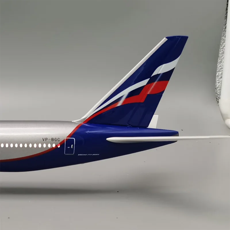 47CM 1:150 Scale Aeroflot Boeing 777 Airlines Diecast Model Airlines Resin Airplane Toys Collection Decoration Display Gifts Fan