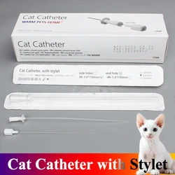 Cat Catheter with Stylet 3Fr End Hole 4Fr Side Holes Veterinary Urinary Cat Catheters