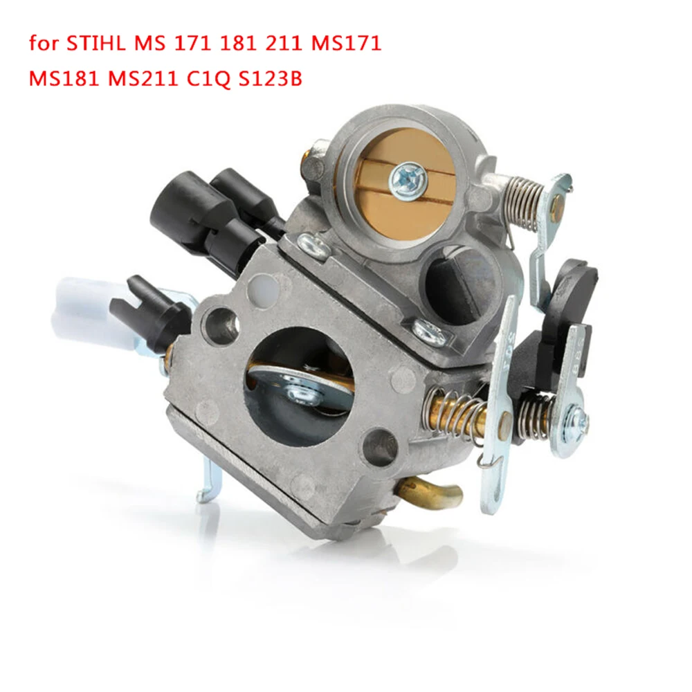 1 Set Carburetor Suitable For MS 171 181 211 MS171 MS181 M11 C1Q S123B Series Chainsaw Gardening Power Tool Accessories