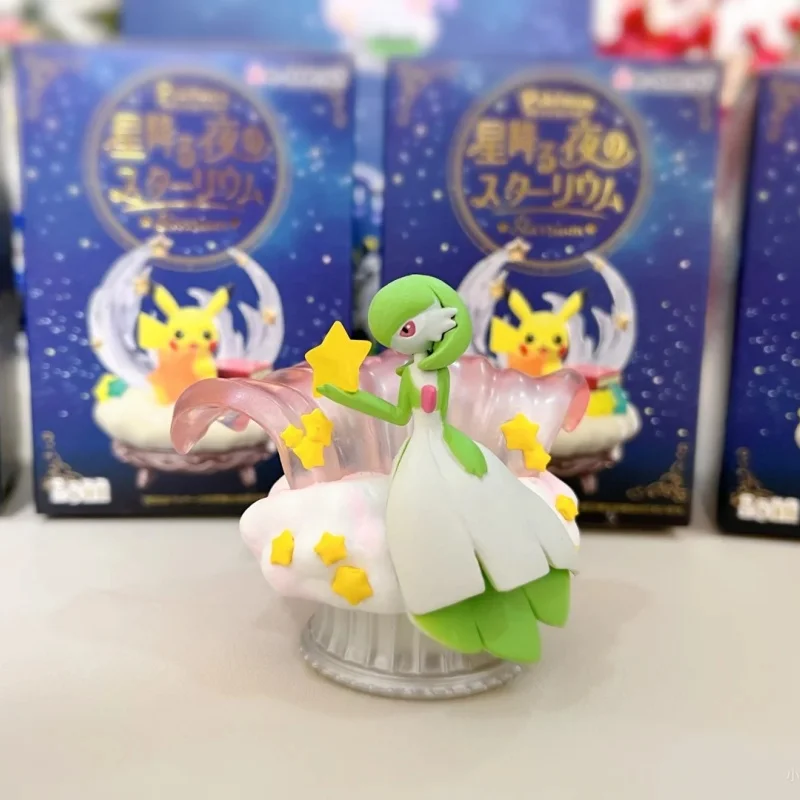 New Pokemon Starlit Sky Pikachu Gardevoir Umbreon Espeon Jirachi Lapras Blind Box Gifts Toy Model Anime Figures Collect Ornament