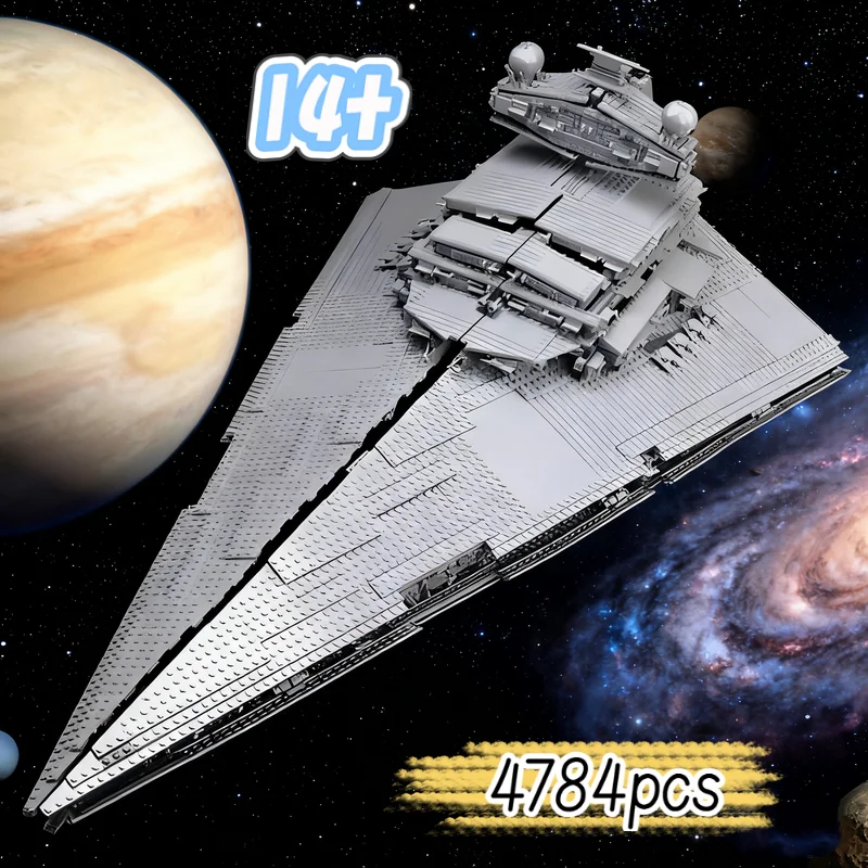 2026 4784pcs Imperial Stars Destroyer Building Blocks Compatible 75252 Super Great Ultimate Spacecraft Bricks Toy Boys Gifts