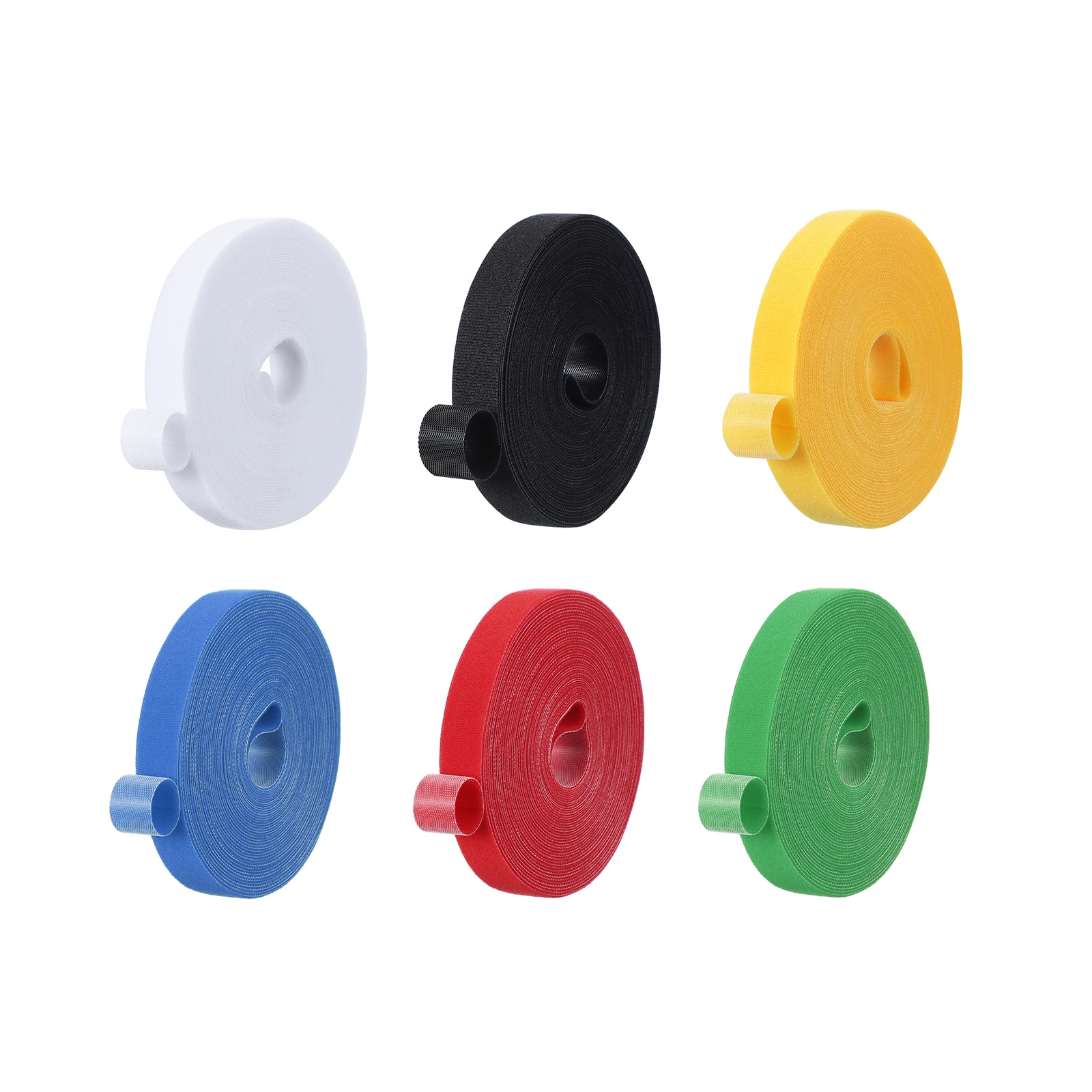 10Meter Cable Organizer Cable Management Wire Winder Tape Double-Sided Nylon Strips Cable Ties Multi-Purpose Cord Wrap Fastener