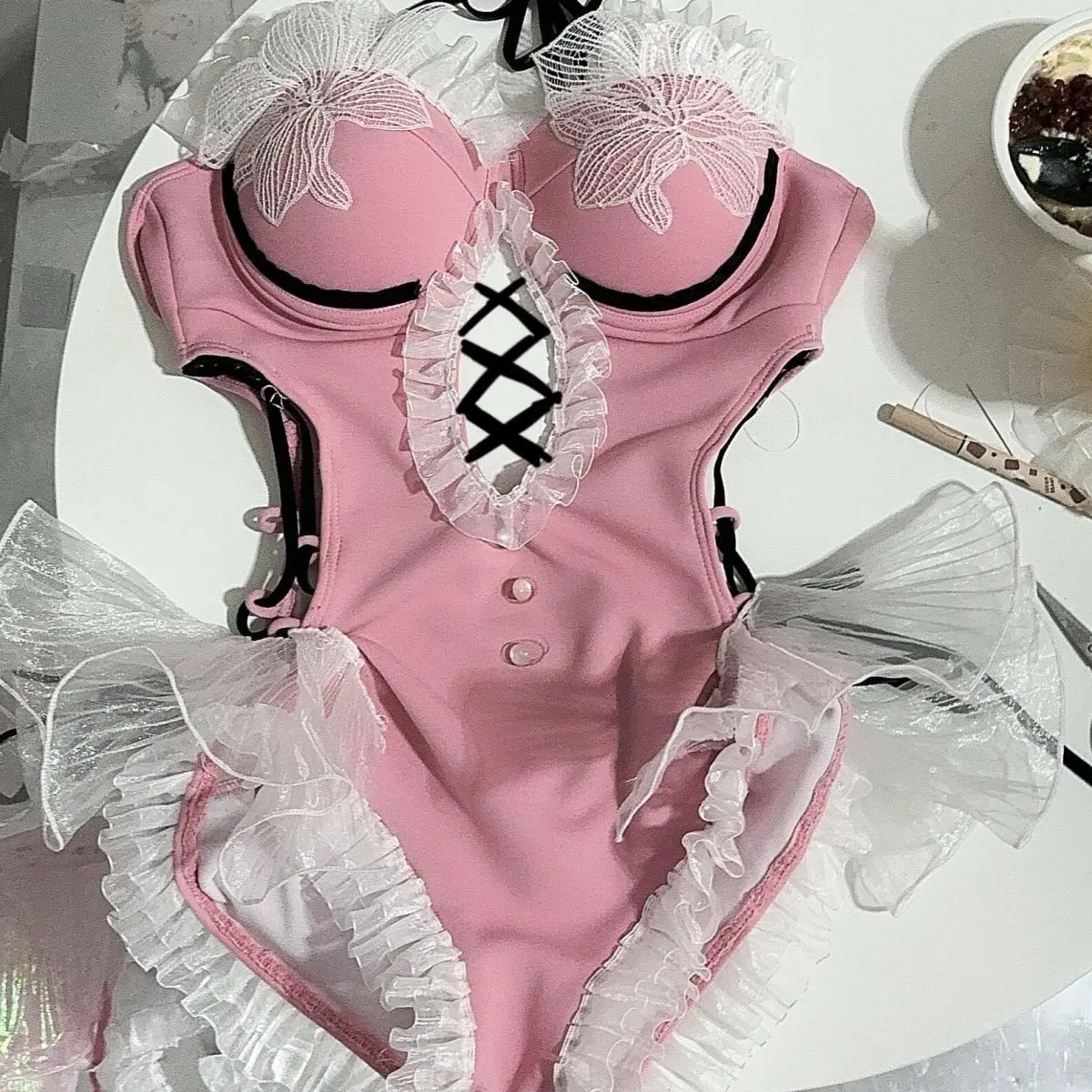 

Naraka: Bladepoint Swimsuit Summer Party Early Summer Scarlet Berry Half Summer Evening Breeze Cosplay Costume