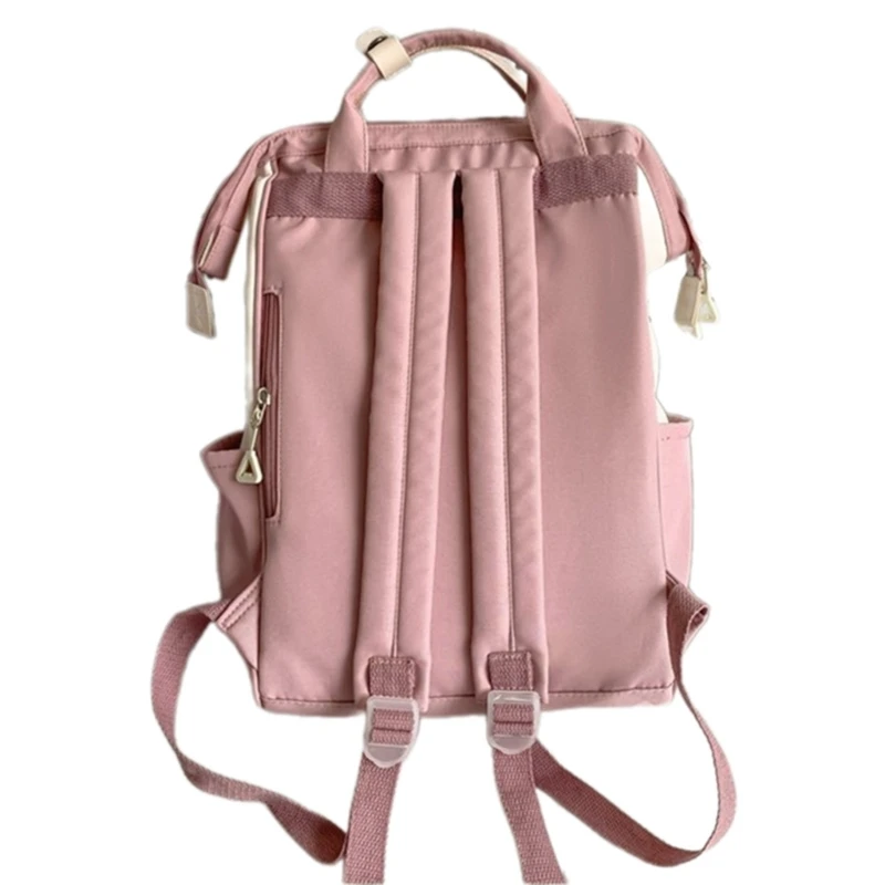 여러 개의 포켓이 있는 실용적인 휴대용 배낭 Sweet Colorblock School Bag