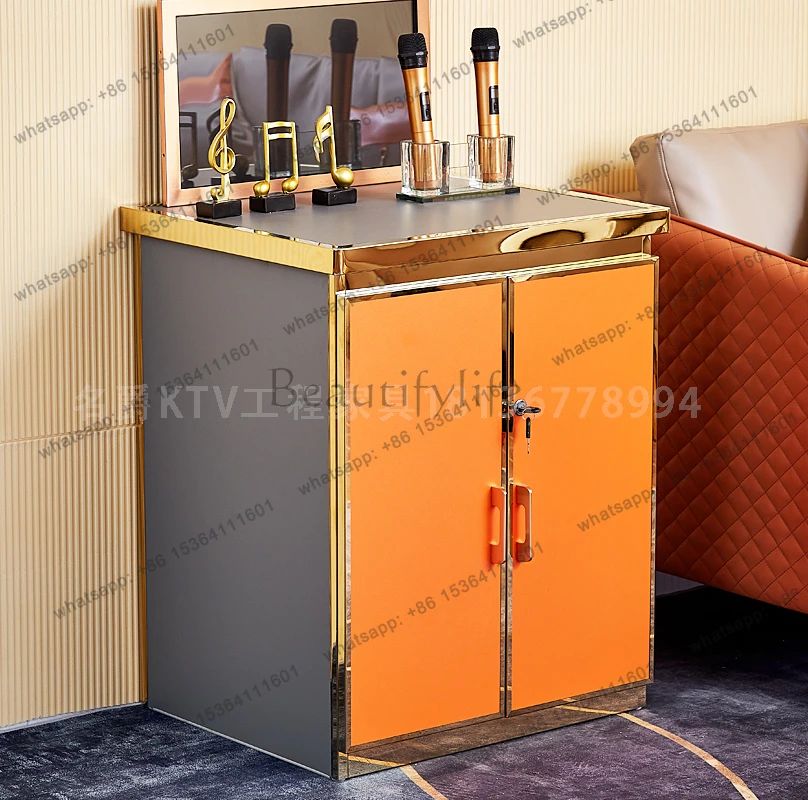 New ktv song ordering cabinet solid wood light luxury minimalist power amplifier cabinet foot bath k song  box Durable furniture