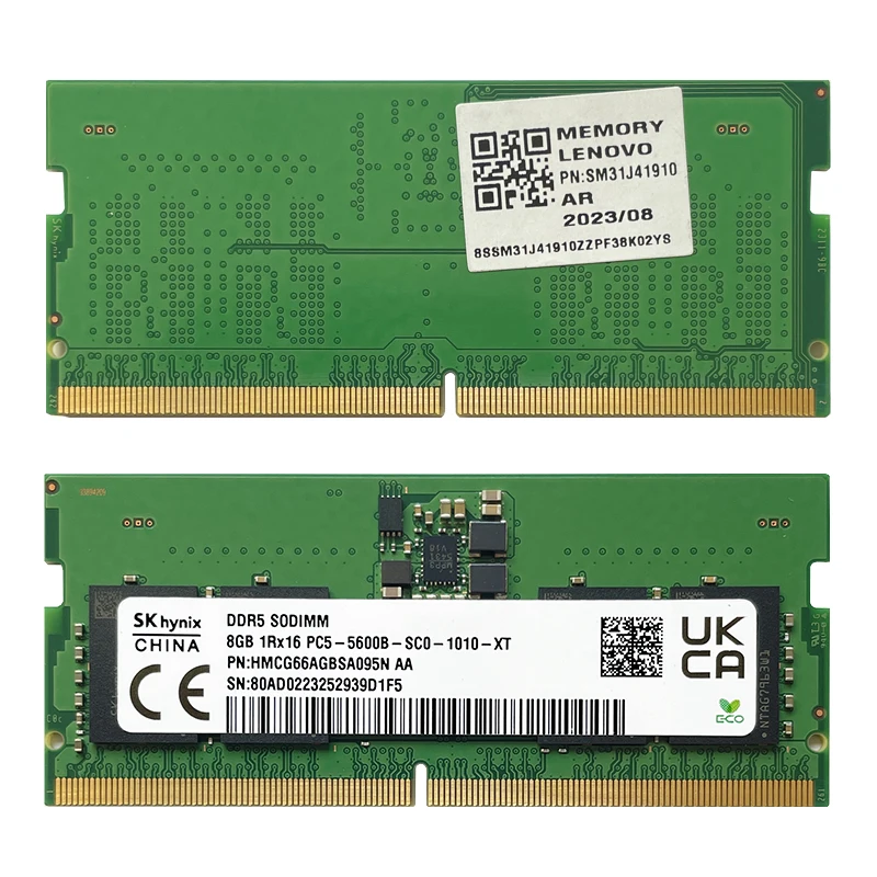 SK hynix DDR5 SODIMM 16GB PC5 1枚 Sk hynix ddr5 sodimm ram para laptop 8gb/16gb/32gb pc5 1rx8/1rx16