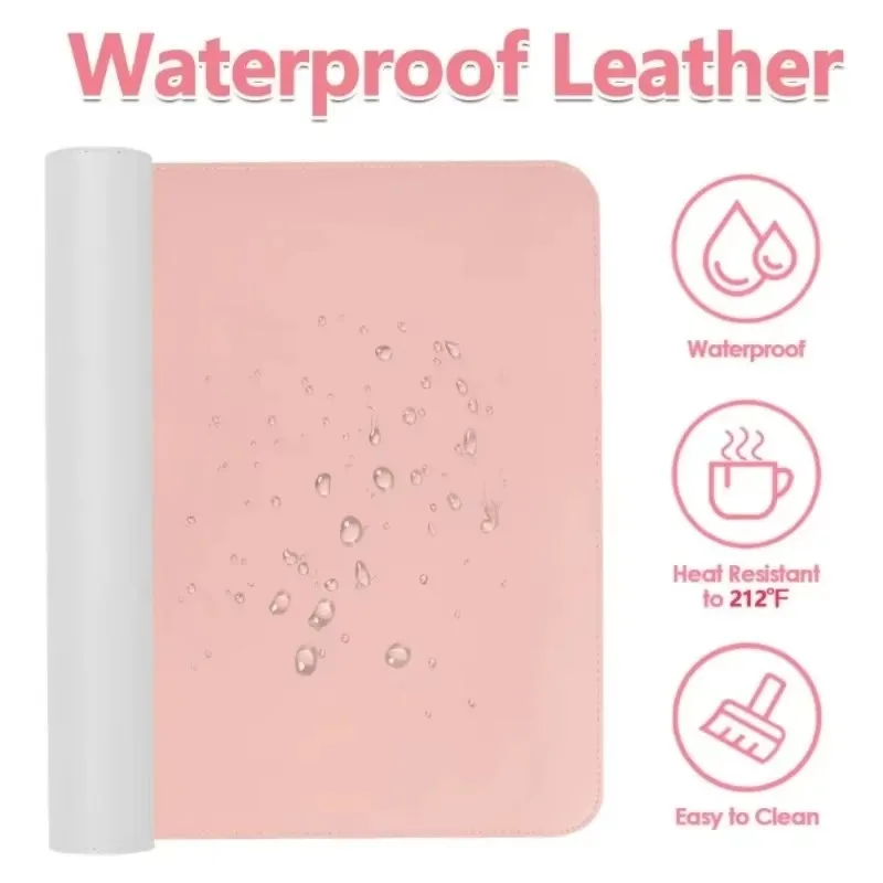 New Oilproof Dustproof Smooth and Soft Solid Color 80*40cm Makeup Mat for Vanity Top Protector, Cover Work Table Waterproof
