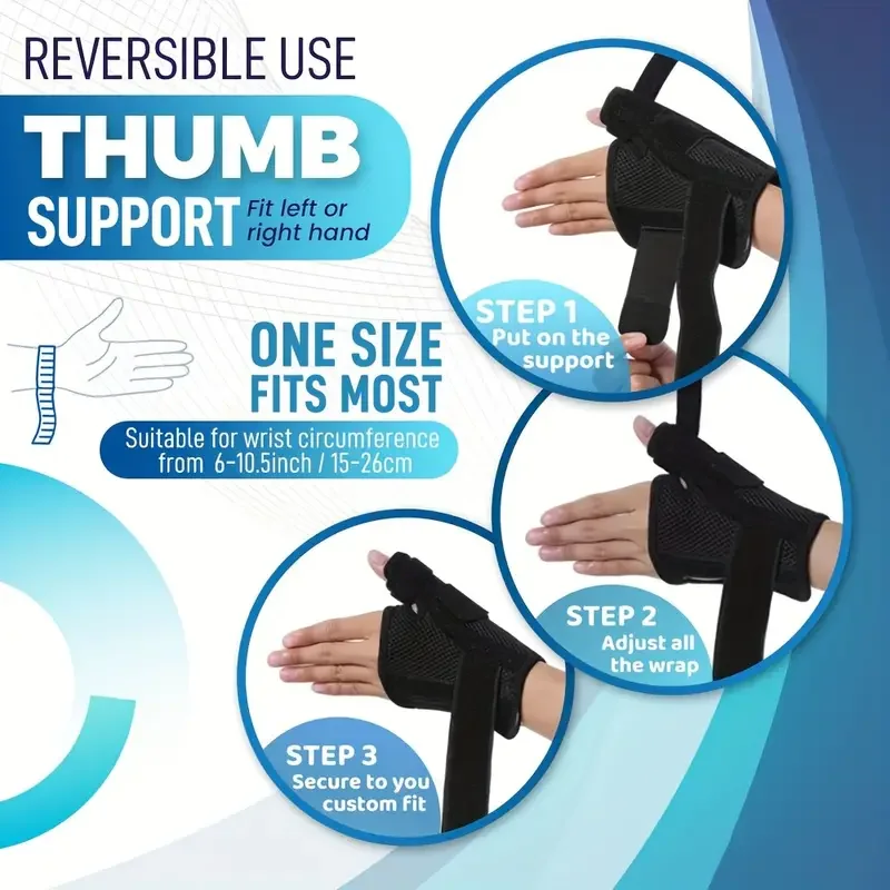 Thumb Splint Wrist Brace - Thumb Support Brace For Wrist Hand Thumb Stabilizer, Fits Both Right Left Hand For Men And Women