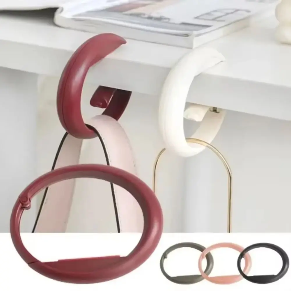 

New Portable Desk Side Hanging Bag Hook Removable Adjustable Table Bag Hanger Plastic Multifunctional Travel Bag Organizer