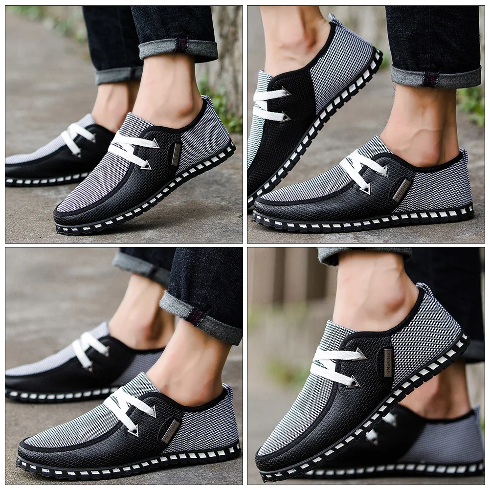 

Beanie Shoes Breathable Male Footwear Leisure Men Walking Durable Driving Comfort Inside: Cloth Loafers