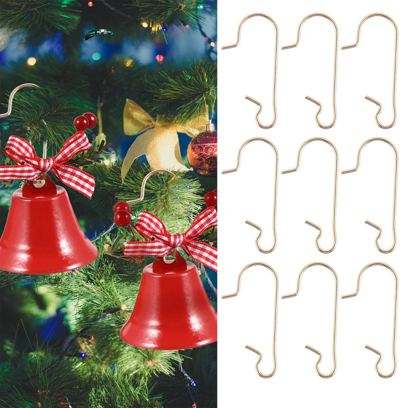 

100Pcs Colorful S Hooks Strong Bearing Capacity Tiny Iron Hangers for Xmas Tree Pendants Craft Displays Cubicle Walls Office