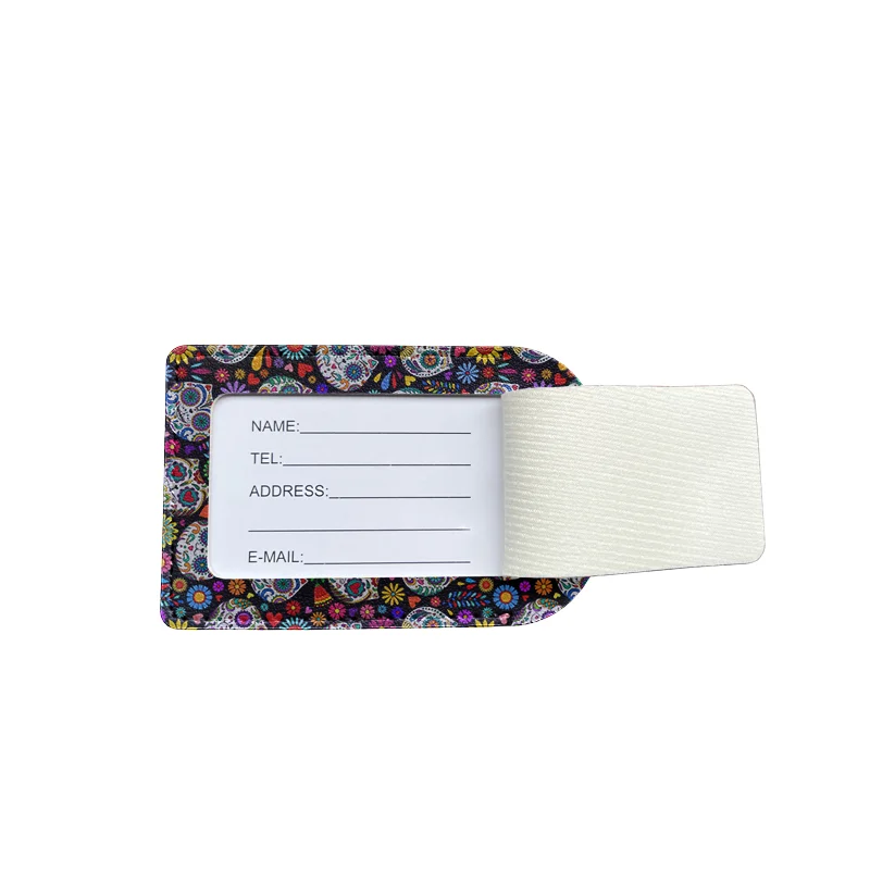 Bohemian Plants Retro Luggage Tags Personalized Suitcase Tag Airplane Travel Useful Accessories Privacy Cover Luggage Label