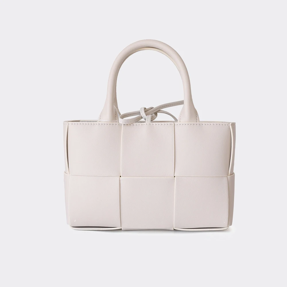 

Trendy Handwoven Leather Tote Bag 2025 New Sle Quirky Design Crossbody Bag for Women Soft Handle Zipper Closure