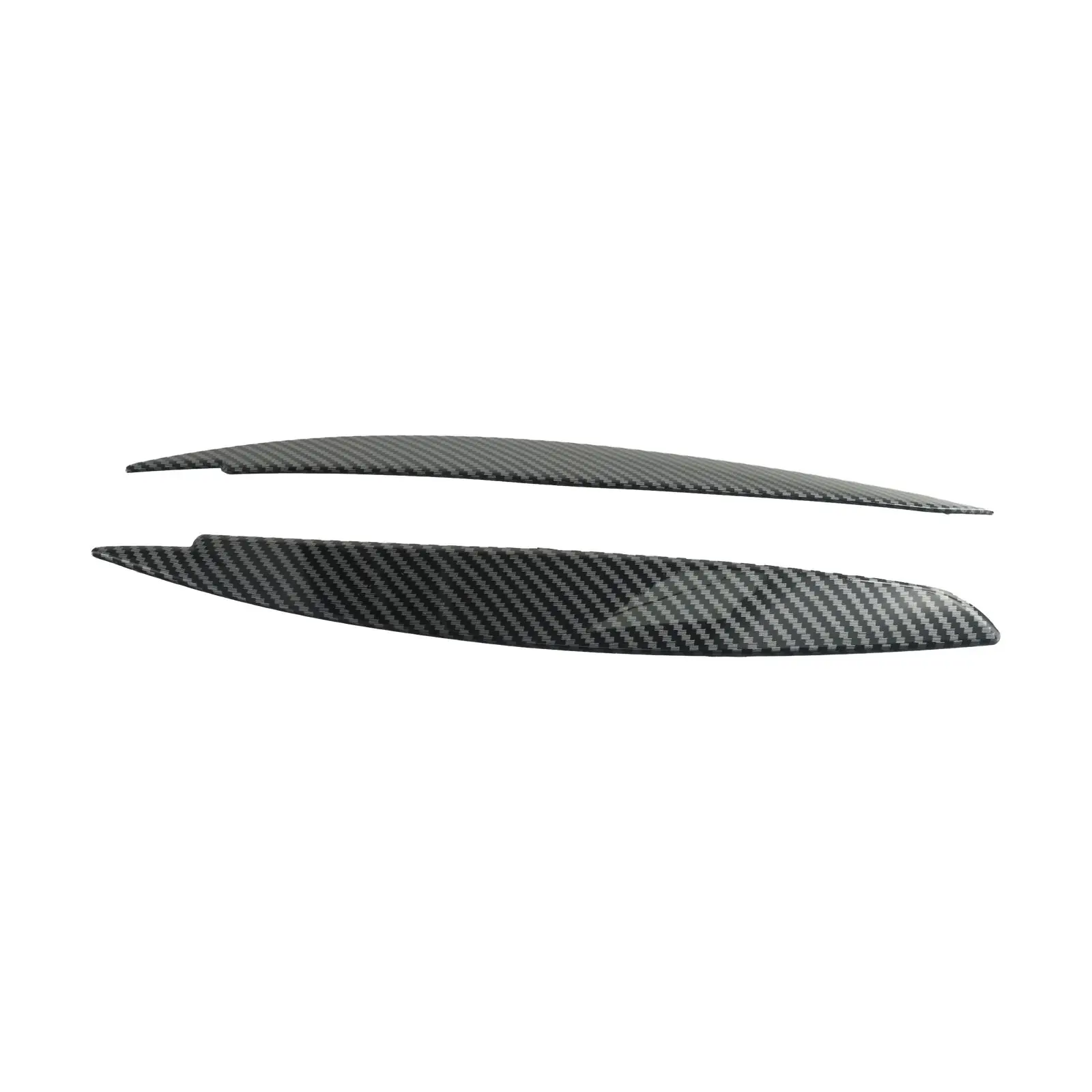 

Brand New.high Quality Car Stickers Lid Covers ABS Material Accessories Car Headlight Carbon Fiber Effect Eyebrow